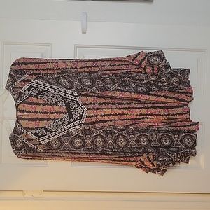 Free People Tunic Dress Bell Sleeves Small Boho "Fall into You"